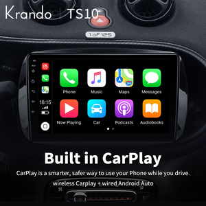 Écran radio de voiture Android Auto sans fil Carplay pour <span class=keywords><strong>Mercedes</strong></span> <span class=keywords><strong>Benz</strong></span> Smart 453 Fortwo 2014-2020 Lecteur multimédia 4G GPS Android 15 - Product Image 4