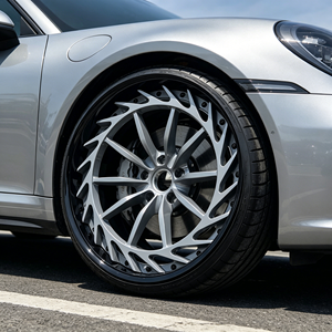 Nouvelle jante en alliage d'aluminium forgé 6061T6 Zorlen de 18 à 24 pouces, deux pièces, blanc brillant, pour voitures de course - Product Image 5