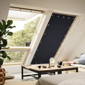 Persiana enrollable portátil para ventana, persiana opaca de viaje con ventosas