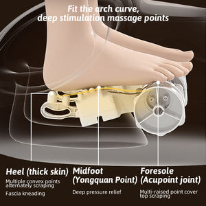 Calentador caliente eléctrico, rodillo vibrador, baño, amasado, circulación sanguínea, masajeador de pies, producto de presión de aire, máquina de masaje de pies - Product Image 5