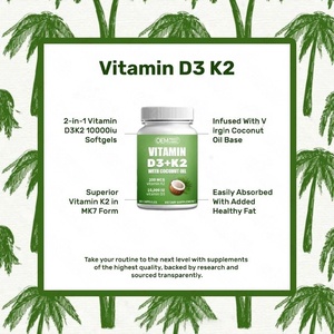 OEMODM Vitamina D3 + K2 10,000 UI para el Apoyo de Huesos, Inmunidad y Corazón para Mujeres y Hombres - Cápsulas de Vitamina D3 y K2 - Product Image 5