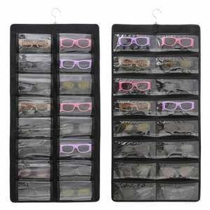 Wall Mounted Dust Proof Eyeglasses Holder Sunglasses Organizer <b>Storage</b> Hanging <b>Box</b> - Product Image 1