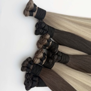 ผมต่อแบบยุโรป Genius Weft  แบบ Double Drawn  จัดเรียงเกล็ดผม  ไม่รับคืนผม Genius Weft Genius Weft - Product Image 5