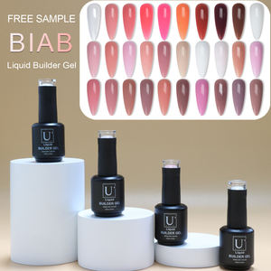 Wholesale Free Sample Soak Off UV/LED 42 Colors BIAB <strong>Gel</strong> Hema Tpo Free Liquid Brush-on Building <strong>Gel</strong> for Nail Extension Manicure - Product Image 6