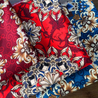 Tissus d'ameublement pour le marché kazakh, microfibre imprimée par dispersion 120 g/m², 100 % polyester, tissu de literie en rouleau