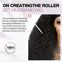 Perruques synthétiques longues à bandeau, bouclées afro crépues, classiques, volumineuses, ondulées, sans colle, pour la vente en gros