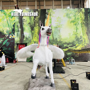 Kunstmatig 3D animatronisch eenhoornmodel met metalen constructie voor binnengebruik, op afstand bestuurd - Product Image 3