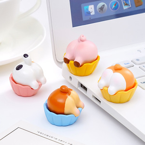 KI yuewu Adorables petits animaux Corgi, Cochonnet, Pippi, figurines décoratives pour gâteaux, accessoires décoratifs DIY pour la nourriture et les jeux, petits ornements pour voiture et bureau - Product Image 2