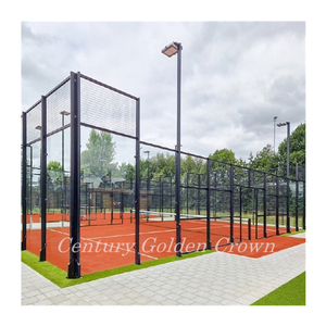 Precio al por mayor de fábrica Cancha de Pádel para interiores y exteriores Cancha de Pádel profesional Cancha de Pádel panorámica - Product Image 5