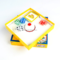Jouet éducatif, jeu de société personnalisé, fabrication d'alphabet, jeu de dés d'apprentissage avec cloche