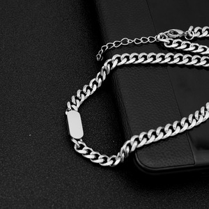 2026 New Simple Niche Design Geometric <b>Chain</b> Necklace <b>Titanium</b> Steel Silver Plated Unisex's Necklaces Fashion Jewelry Wholesale - Product Image 5