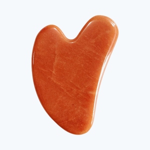 Rouleau de massage facial en jade aventurine rouge pour amincissement et lifting de la peau, ensemble de rouleaux de jade et Gua Sha - Product Image 4