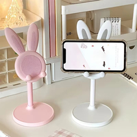 Support de téléphone de bureau mignon bon marché d'usine support de tablette de bureau pliant pour le maquillage support de téléphone portable de bureau réglable