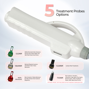 เครื่องมือความงามพกพา PicoSecond อเนกประสงค์ 5 ความยาวคลื่น กำจัดรอยสักทุกสี ลดเลือนริ้วรอย - Product Image 4