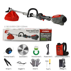Attrezzi da Giardino Decespugliatore <span class=keywords><strong>Elettrico</strong></span> 36V <span class=keywords><strong>Tagliabordi</strong></span> a Batteria al Litio <span class=keywords><strong>Tagliaerba</strong></span> Senza Fili Rasaerba - Product Image 2