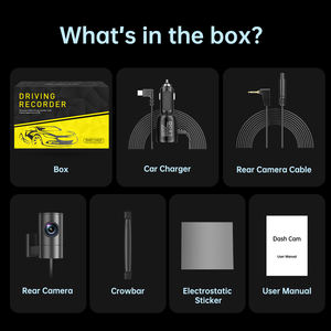 Câmera de Painel para Carro com Lente 6G, Câmera Frontal 4K e Traseira 1080p, Tela Sensível ao Toque, Caixa Preta para Carro, <span class=keywords><strong>Detector</strong></span> de <span class=keywords><strong>Radar</strong></span> - Product Image 6