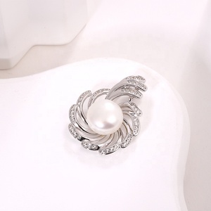 Colliers tendance KAMMY pour enfants, pendentif fleur ajouré délicat de 10 à 10,5 mm, argent sterling 925, perle d'eau douce - Product Image 4