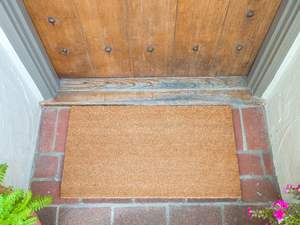 <span class=keywords><strong>Tapis</strong></span> <span class=keywords><strong>d</strong></span>'<span class=keywords><strong>entrée</strong></span> personnalisé avec logo personnalisé, monogramme, nom de famille, impression laser, citations amusantes, <span class=keywords><strong>tapis</strong></span> de porte en fibre de coco - Product Image 1