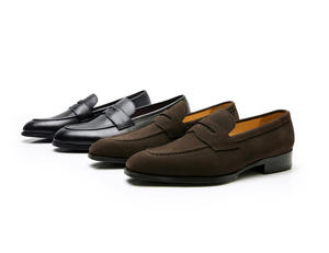 Nuevos mocasines de otoño para hombre - zapatos de cuero hechos a mano con punta cuadrada - ideales para ropa formal de negocios - Product Image 3