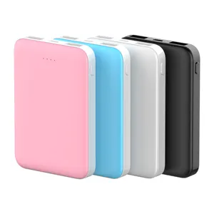 individuelles logo umweltfreundlich im freien smart schnell aufladendes handy 5000 mah tragbares ladegerät mini usb power bank für mobiltelefone