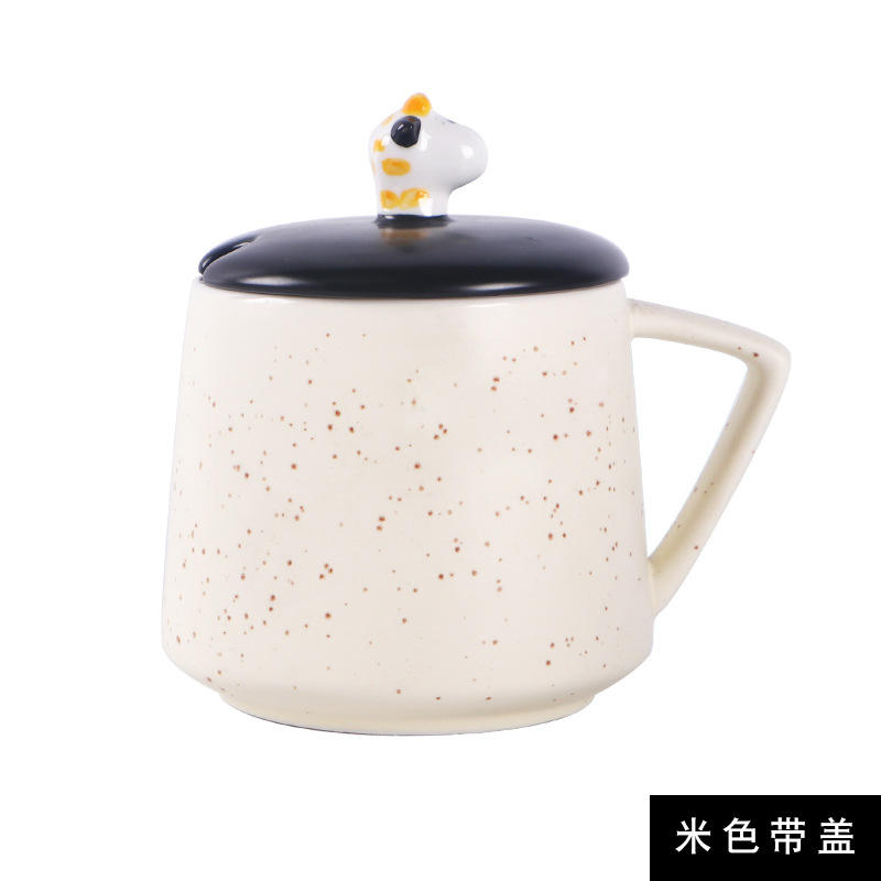 Blanc cassé avec couvercle