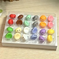 Produit phare Yuanpoo Calendrier de compte à rebours Boîte mystère surprise Jouet anti-stress souple en forme de boulette de raviolis à presser 14 ans et plus Cadeaux pour amis