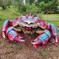 Sculpture de dragon grandeur nature imprimée en 3D en pierre artificielle polychrome pour les jardins de villas en plein air Jardin personnalisé écologique