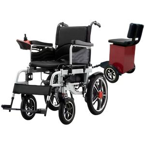 Fauteuil roulant de transport en aluminium portable avec frein à main fauteuil roulant compact fauteuil roulant de voyage ultraléger Simple pour adultes et enfants - Product Image 1