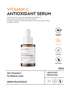 Sérum visage antioxydant à la vitamine C 30 ml, sérum éclaircissant et réparateur pour les taches brunes, soin anti-âge - Product Image 3