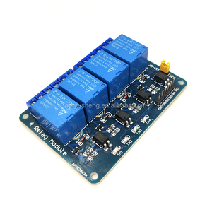 5V 4 ช่องรีเลย์โมดูลออปโตคัปเปลอร์โมดูลรีเลย์แยกสัญญาณ KY-019 - Product Image 1