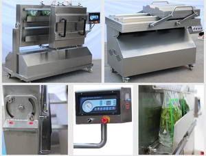 embasadora al vacio vertical doble cámara máquina de sellado al vacío para pasta de salsa líquida - Product Image 3