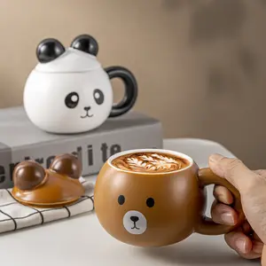 カスタム漫画パンダ個性マグカップ飲用カップかわいいギフトセラミックコーヒーカップ