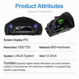 Panel de Instrumentos Digital Navihua con Pantalla LCD, Sistema CarPlay Linux para Peugeot 206 2004-2008, Actualización del Velocímetro - Product Image 3