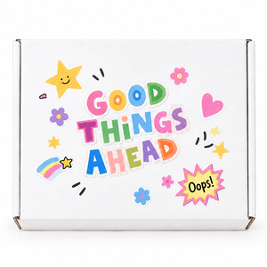 Colorful Printed Corrugated Mailer <b>Boxes</b>, Cute Pattern Folding Cardboard Shipping <b>Packaging</b> for Gifts, Clothing, and <b>Small</b> - Product Image 1