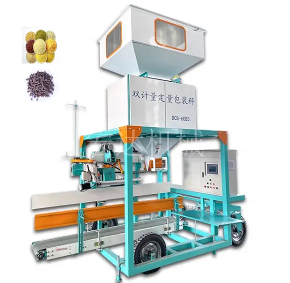 Hoàn toàn tự động một máy có trọng lượng định lượng máy đóng gói hạt nhựa máy đóng gói cho gạo