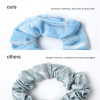 Scrunchies personnalisés pour femmes et filles, accessoires pour cheveux, élastiques à cheveux, design plissé, tissu multicolore, velours, satin, ensemble de scrunchies