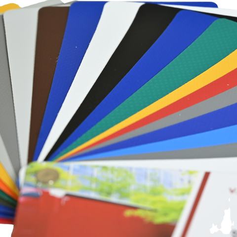 SIJIA Factory Stock PVC  Tarpaulin Fabric Hot Selling Fire Resistant for Tent, Truck Cover, Boat Cover Fabric