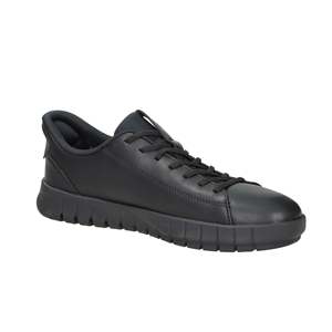 Geox Mocasines de cuero negros para hombre U56MAA 0009B, zapatos cómodos para caminar - Product Image 6