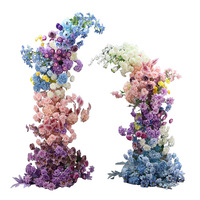 Décoration de mariage : Arche florale Monet pour porte, ornements de scène d'auditorium, arche de fleurs d'extérieur, arche de chemin de cérémonie