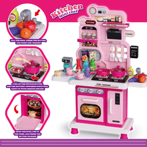 Juego <span class=keywords><strong>de</strong></span> Cocina <span class=keywords><strong>de</strong></span> <span class=keywords><strong>Juguete</strong></span> para <span class=keywords><strong>Niñas</strong></span>, Cocina Eléctrica <span class=keywords><strong>de</strong></span> <span class=keywords><strong>Juguete</strong></span> para Niños con Función <span class=keywords><strong>de</strong></span> Luz y Sonido - Product Image 3