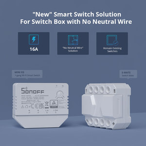 <span class=keywords><strong>2022</strong></span> el más nuevo Sonoff <span class=keywords><strong>Mini</strong></span> R3 wifi interruptor 16A 3500W No Neutral de trabajo requerido con SONOFF S-MATE interruptor amigo Alexa de <span class=keywords><strong>Google</strong></span> - Product Image 4