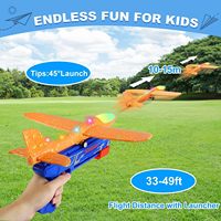 Lanceur d'avion en mousse, jouet d'avion avec 2 modes de vol, planeur, catapulte, jouet d'avion, sport de plein air, jouets volants