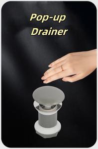 ที่ระบายน้ำในอ่างพร้อมฝาปิดสแตนเลสปลั๊กใหญ่ป๊อปอัพขนาดใหญ่สำหรับห้องน้ำ - Product Image 4