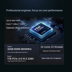 แล็ปท็อปธุรกิจ Intel ThinkPad T14 รุ่นใหม่ล่าสุด พร้อมหน่วยประมวลผล Core Ultra 5-125H / 7-155H หน้าจอ 14 นิ้ว ความละเอียด 2.2K ระบบสแกนลายนิ้วมือ และ SSD - Product Image 5