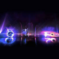 Charmante Outdoor Custom ized Laser Wasser Bildschirm Film 3D Hologramm Projektor Brunnen