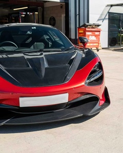 ฝากระโปรงคาร์บอนไฟเบอร์สำหรับ McLaren 720s รุ่น CT-style พร้อมแผ่นกันกระแทกฝากระโปรง - Product Image 3
