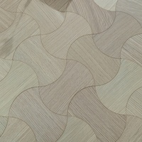 Plancher en bois à motifs artistiques avec une taille cintrée, plancher composite en bois massif multicouche à motifs extraterrestres, parquet, planchers en bois d'ingénierie