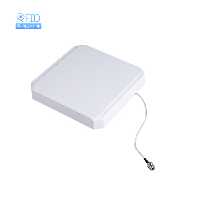 9dBi UHF RFID Antenna 860-960 MHz ISO 18000-6C ABS Smart Card Reader 5m Range Waterproof for Warehouse Access Control