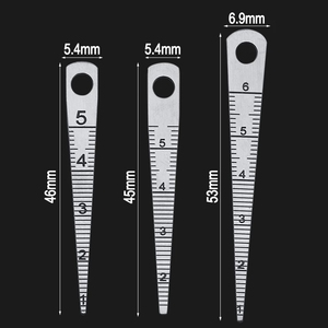 0-70mm Inside Caliper Gap <span class=keywords><strong>Gauge</strong></span> d'alésage Jauge de pente <span class=keywords><strong>Wedge</strong></span> Ruler <span class=keywords><strong>Feeler</strong></span> Cone Clearance Ruler Double Side Scale - Product Image 3