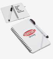 Carnet effaçable à sec personnalisé avec logo 2027 – Lot promotionnel réutilisable haut de gamme pour cadeaux d'entreprise – Vente en gros